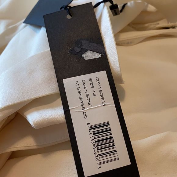 Halston Heritage Cutout Back Halter Gown - Picture 10 of 10